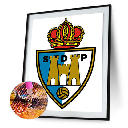 Ponferradina Football Club - Full Round Drill Diamond Painting 30*40CM