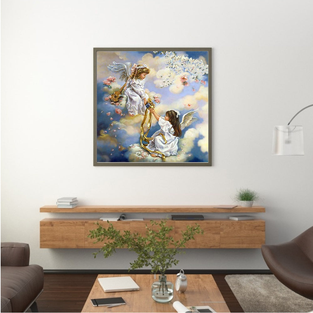 A Pair Of Little Angels - Full Square Drill Diamond Painting 50*50CM