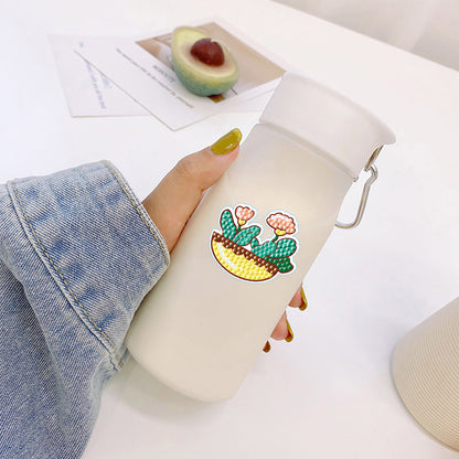 2pcs Dot Drill Sticker Cartoon Pattern DIY Art Craft for Kids Adult Gift Rewards