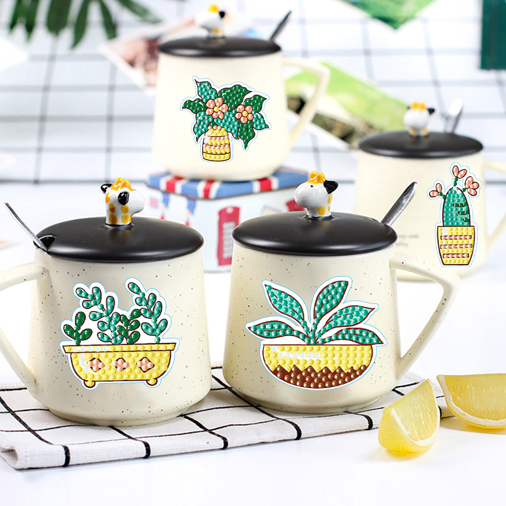 2pcs Dot Drill Sticker Cartoon Pattern DIY Art Craft for Kids Adult Gift Rewards