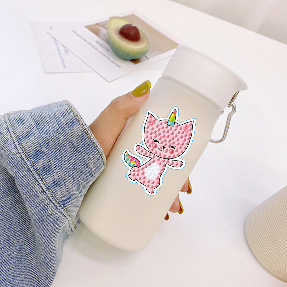 2pcs Dot Drill Sticker Cartoon Pattern DIY Art Craft for Kids Adult Gift Rewards