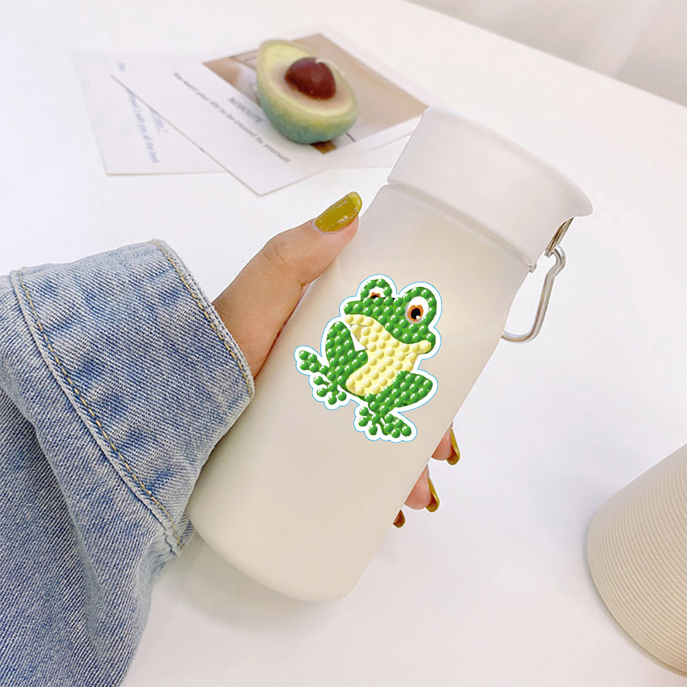 2pcs Dot Drill Sticker Cartoon Pattern DIY Art Craft for Kids Adult Gift Rewards