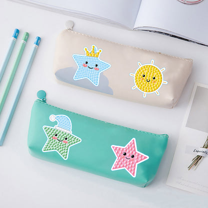 2pcs Dot Drill Sticker Cartoon Pattern DIY Art Craft for Kids Adult Gift Rewards