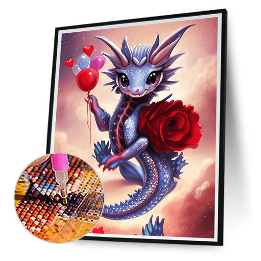 Cartoon Pterosaur - Full Round Drill Diamond Painting 30*40CM