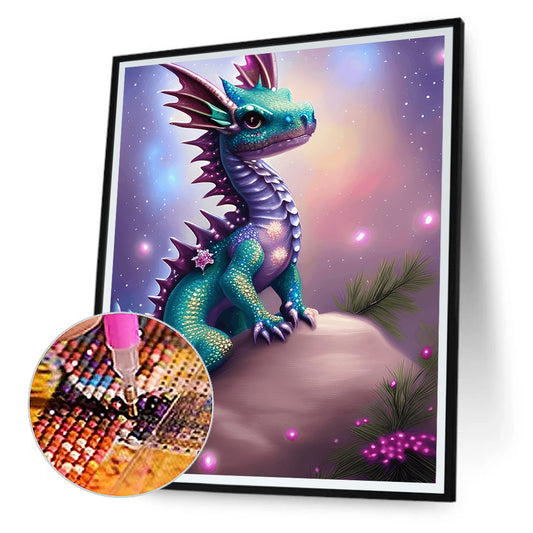Cartoon Pterosaur - Full Round Drill Diamond Painting 30*40CM