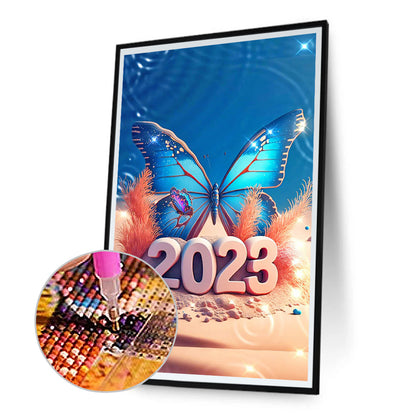 Butterfly 2023 - Full Round Drill Diamond Painting 40*70CM