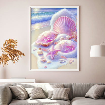 Beach Sea Shells - Full Round Drill Diamond Painting 40*50CM