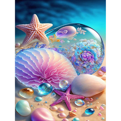 Beach Sea Shells - Full Round Drill Diamond Painting 40*50CM