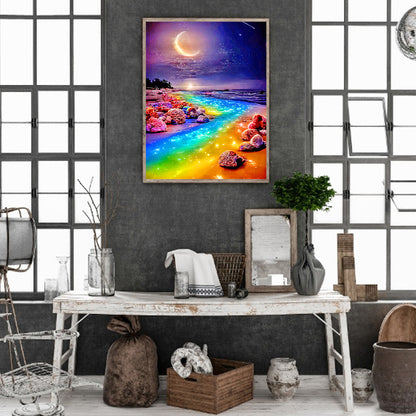 Rainbow Beach - Full Round Drill Diamond Painting 30*40CM