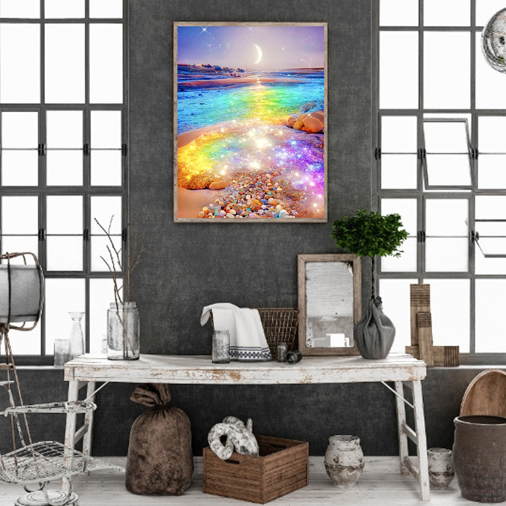 Rainbow Beach - Full Round Drill Diamond Painting 30*40CM