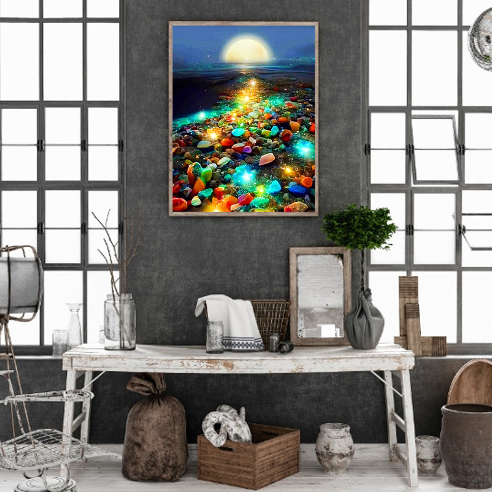 Rainbow Beach - Full Round Drill Diamond Painting 30*40CM