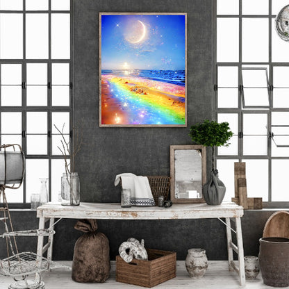 Rainbow Beach - Full Round Drill Diamond Painting 30*40CM