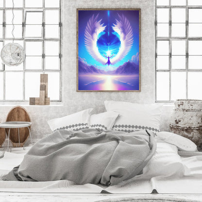 Angel Wings Halo - Full Round Drill Diamond Painting 30*40CM