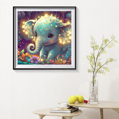 Elephant - Full Round Drill Diamond Painting 30*30CM