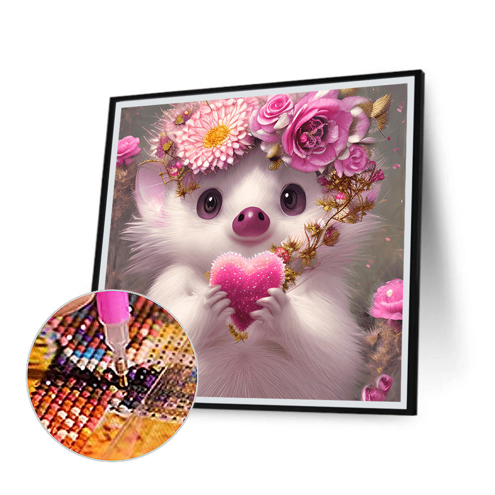 White Mouse - Full Round Drill Diamond Painting 30*30CM