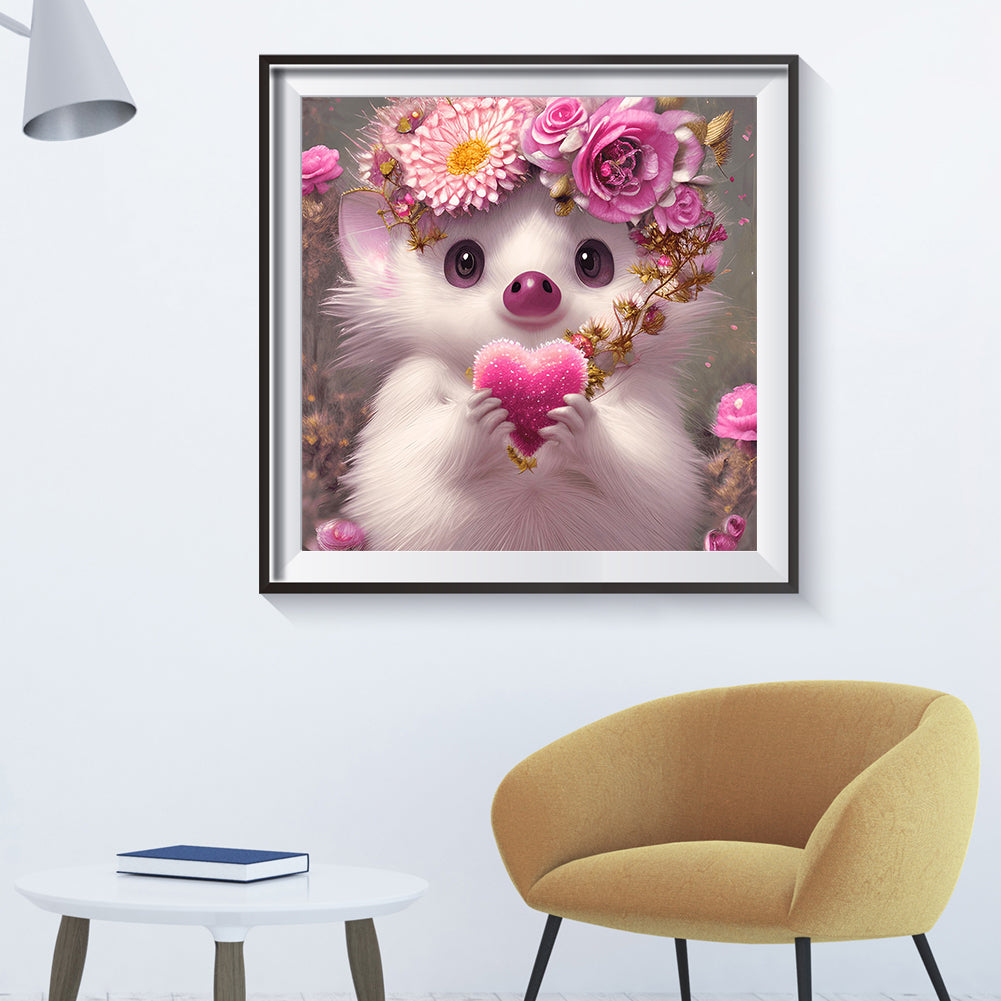 White Mouse - Full Round Drill Diamond Painting 30*30CM