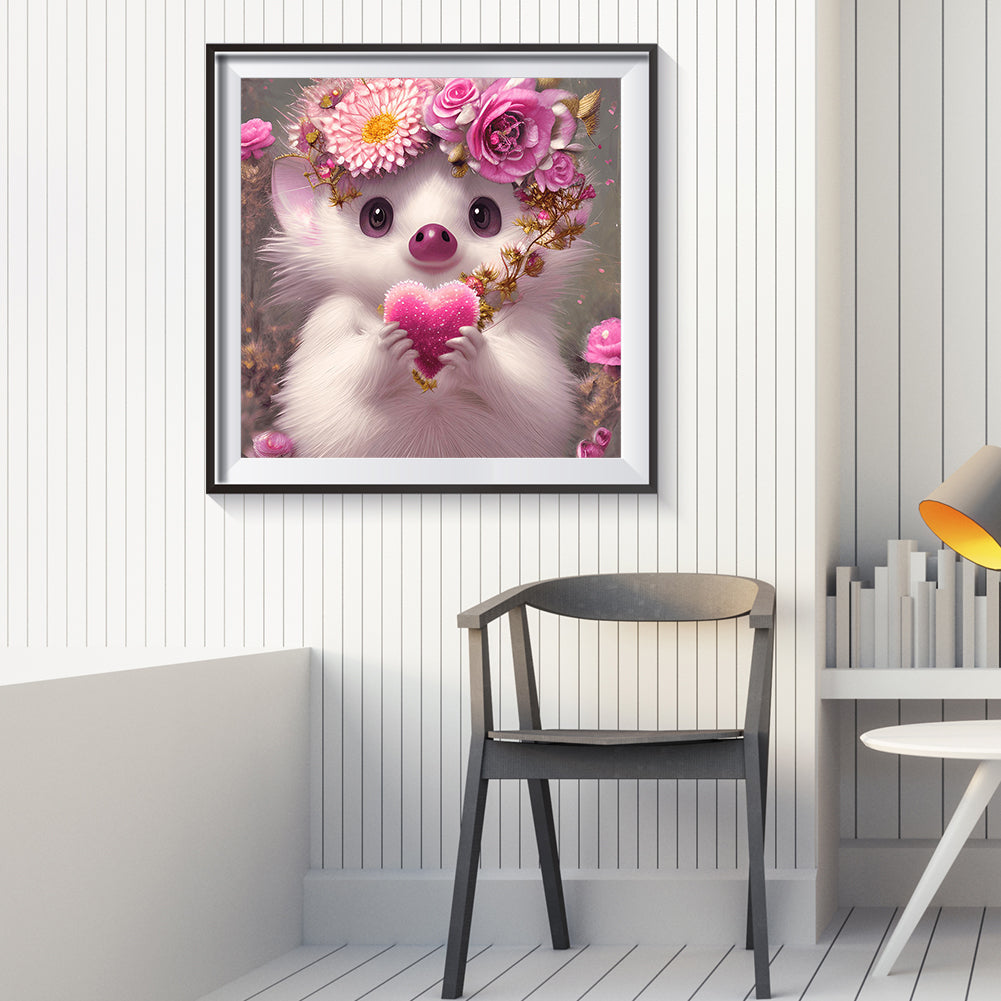 White Mouse - Full Round Drill Diamond Painting 30*30CM