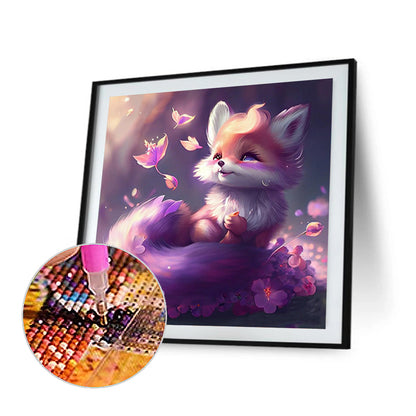 Little Fox - Full Round Drill Diamond Painting 30*30CM