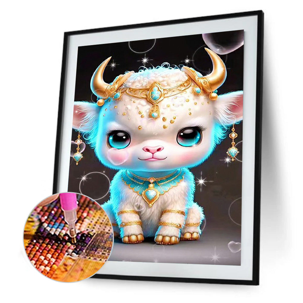 12 Zodiac Ox - Full Round Drill Diamond Painting 30*40CM