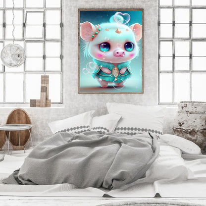 12 Zodiac Pigs - Full Round Drill Diamond Painting 30*40CM
