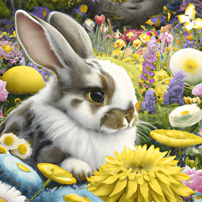 Easter Bunny - Full Round Drill Diamond Painting 30*30CM