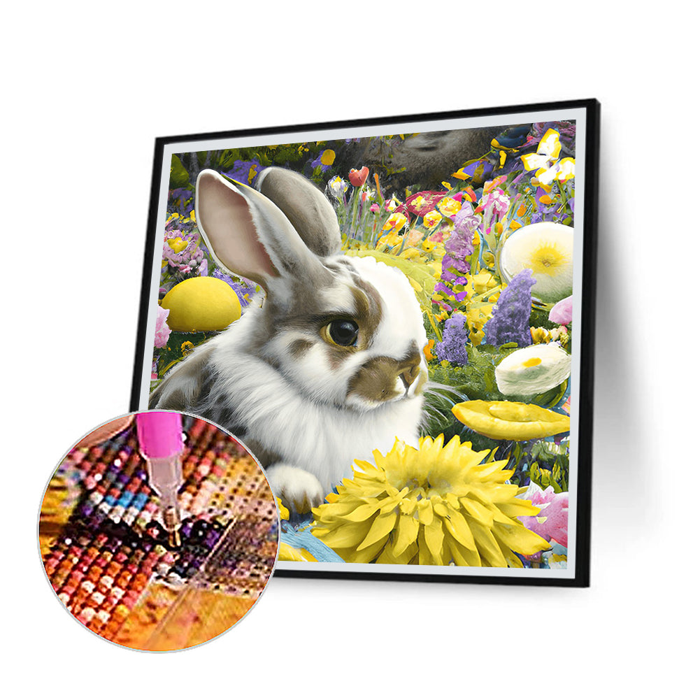 Easter Bunny - Full Round Drill Diamond Painting 30*30CM