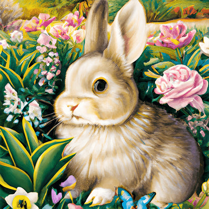 Easter Bunny - Full Round Drill Diamond Painting 30*30CM