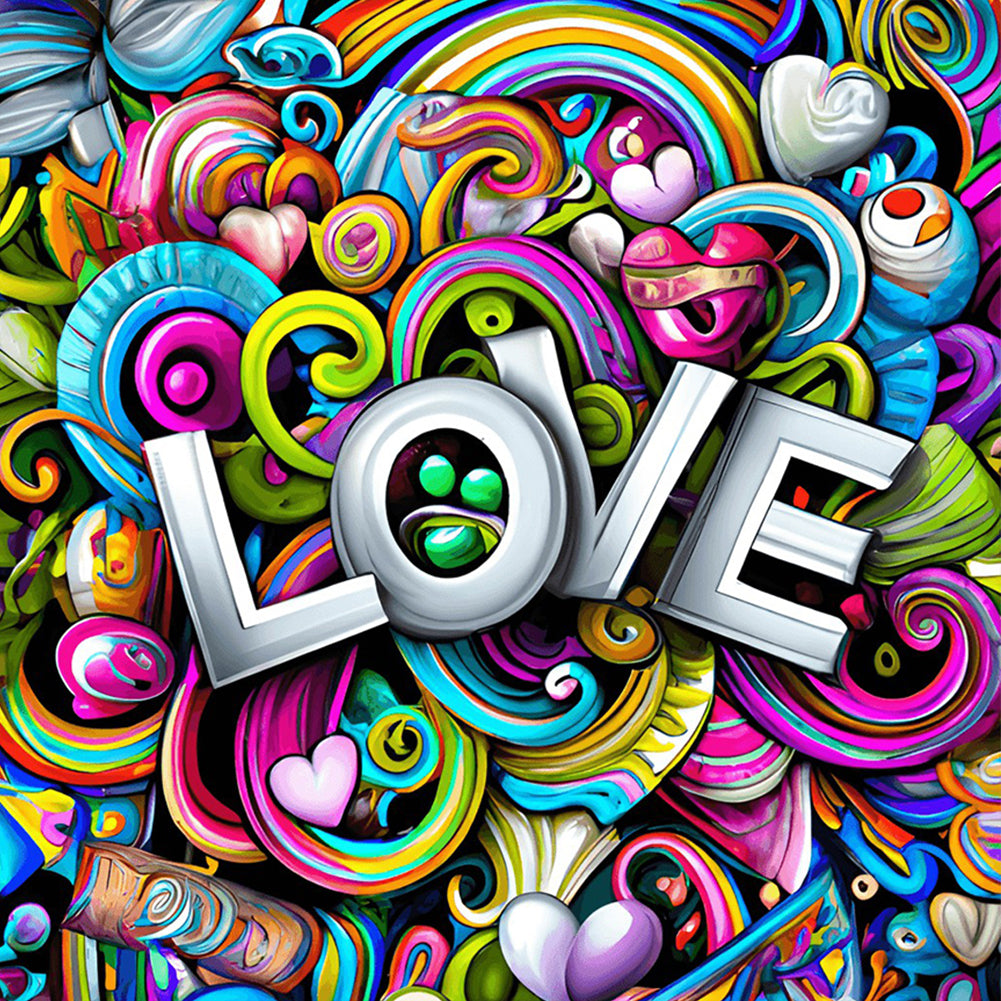 Full Of Love - Full Round Drill Diamond Painting 30*30CM