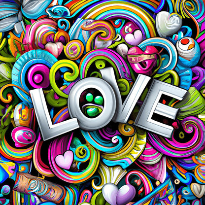 Full Of Love - Full Round Drill Diamond Painting 30*30CM