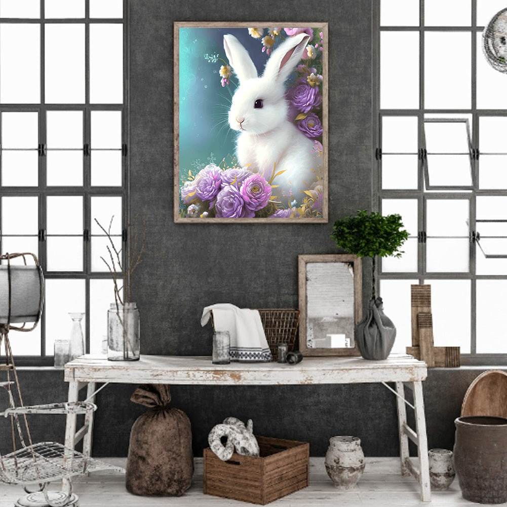 Easter Bunny - Full Round Drill Diamond Painting 30*40CM