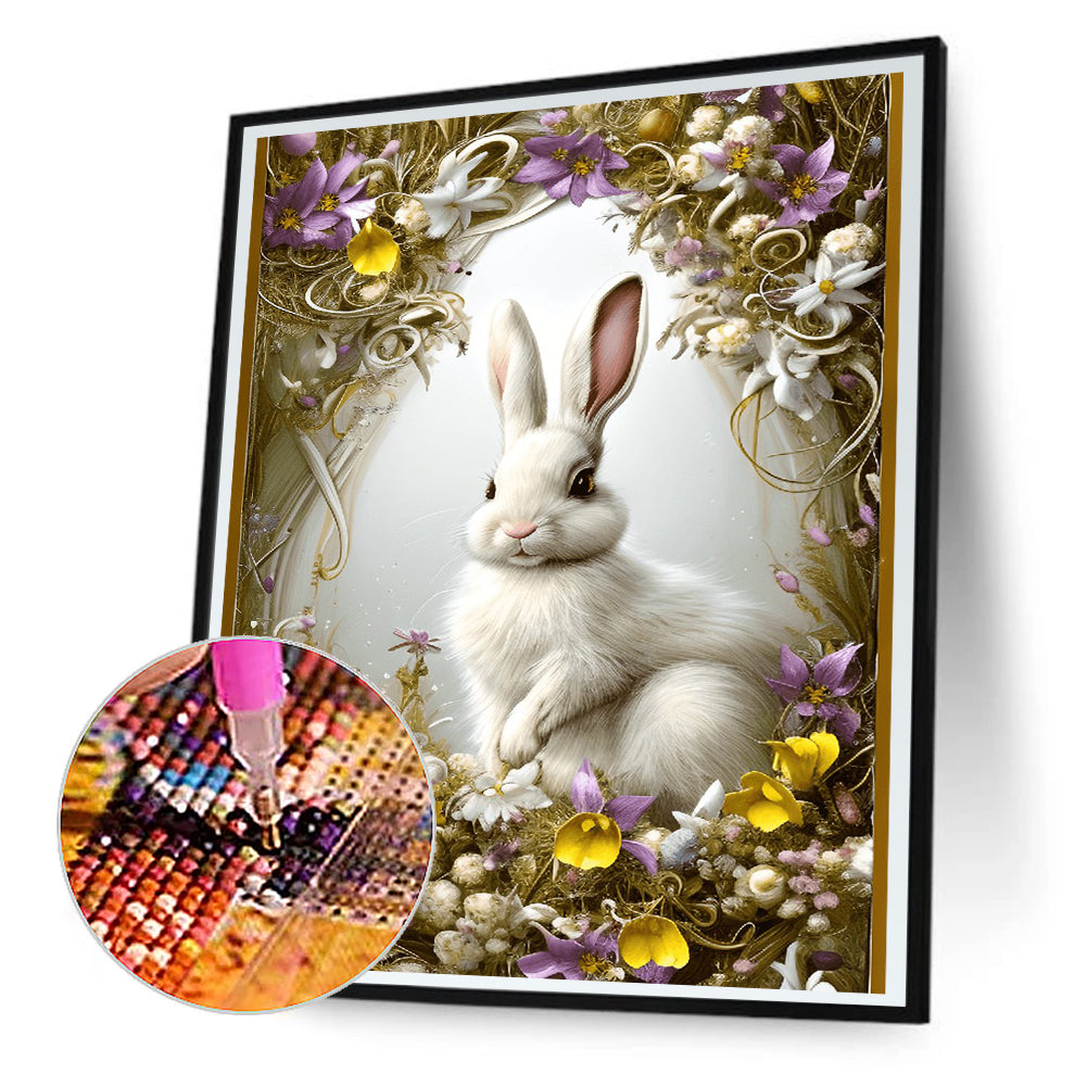Easter Bunny - Full Round Drill Diamond Painting 30*40CM