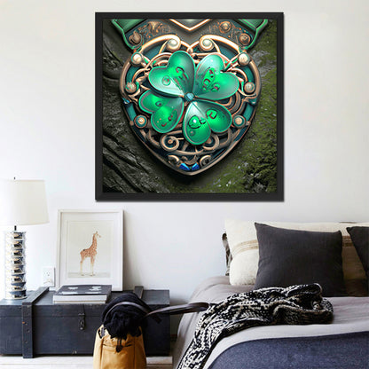 Four Leaf Clover - Full Round Drill Diamond Painting 30*30CM