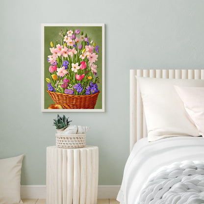 Flower Basket - Full Round Drill Diamond Painting 30*40CM