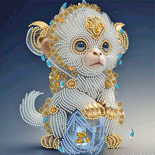 Chinese Zodiac - Monkey - Special Shaped Drill Diamond Painting 30*30CM
