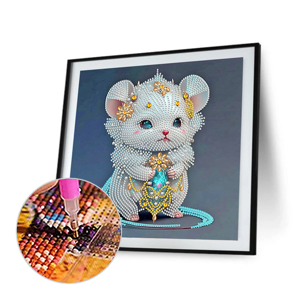 Chinese Zodiac - Rat - Special Shaped Drill Diamond Painting 30*30CM