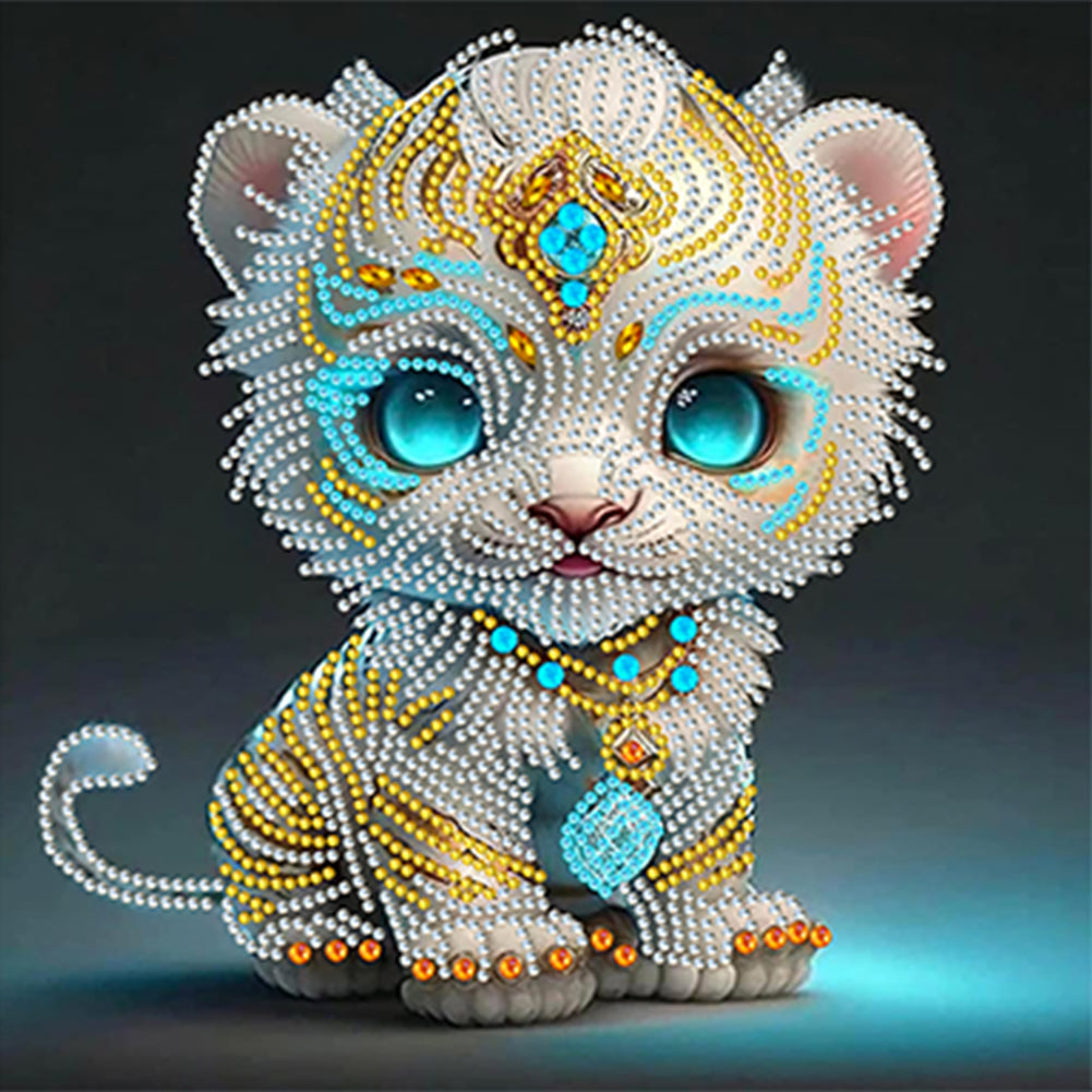 Chinese Zodiac - Tiger - Special Shaped Drill Diamond Painting 30*30CM