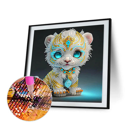 Chinese Zodiac - Tiger - Special Shaped Drill Diamond Painting 30*30CM