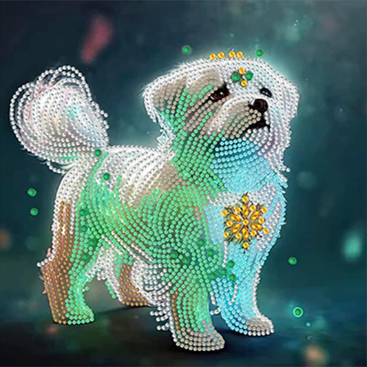 Chinese Zodiac - Dog - Special Shaped Drill Diamond Painting 30*30CM
