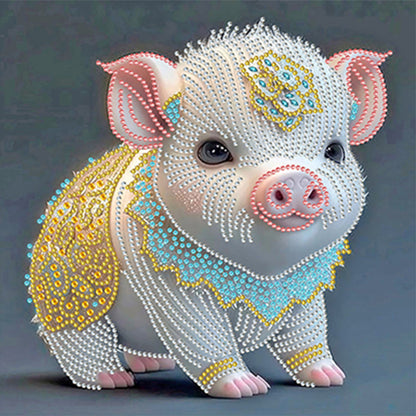 Chinese Zodiac - Pig - Special Shaped Drill Diamond Painting 30*30CM