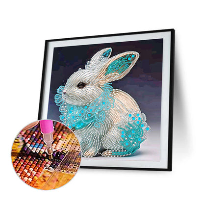 Chinese Zodiac - Rabbit - Special Shaped Drill Diamond Painting 30*30CM