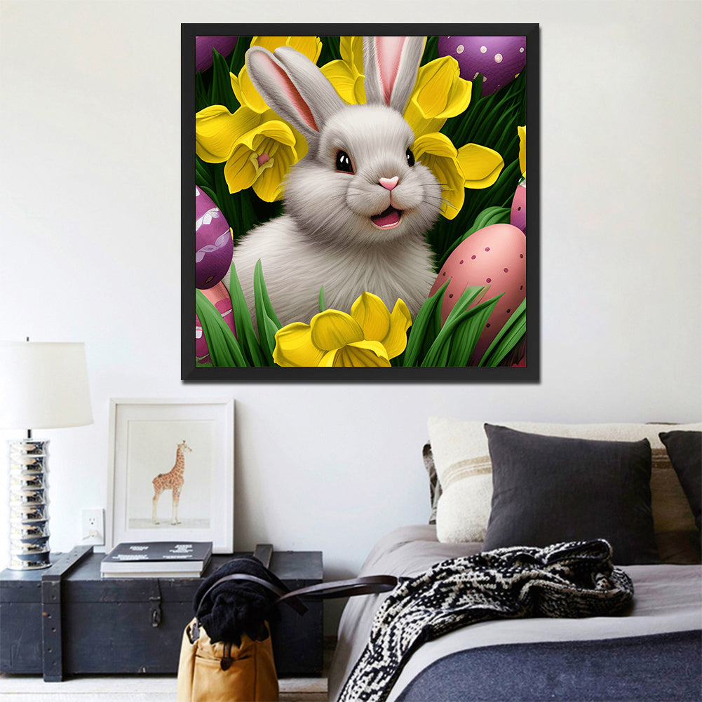 Easter Bunny - Full Round Drill Diamond Painting 30*30CM