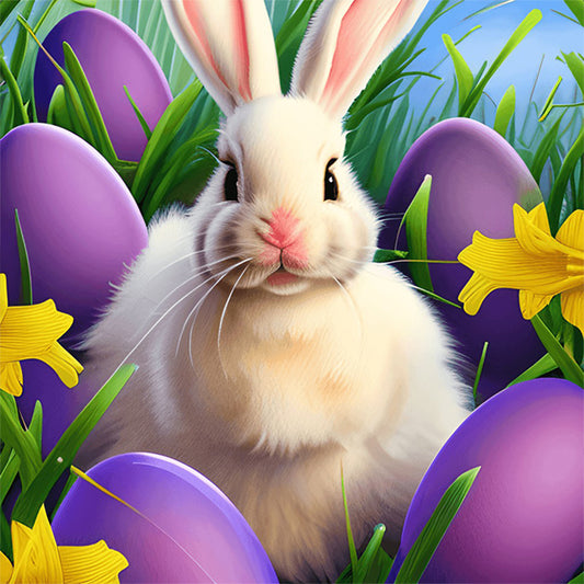 Easter Bunny - Full Round Drill Diamond Painting 30*30CM