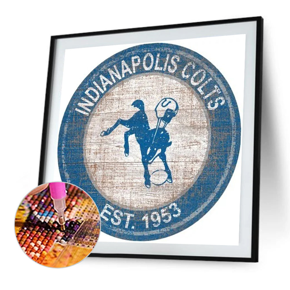 Indianapolis Colts - Full Round Drill Diamond Painting 30*30CM