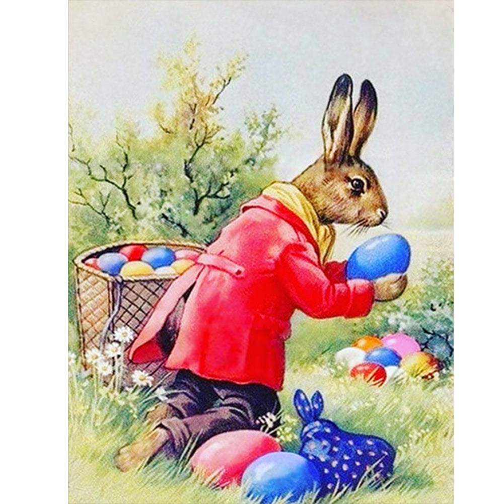 Easter Bunny - Full Square Drill Diamond Painting 30*40CM