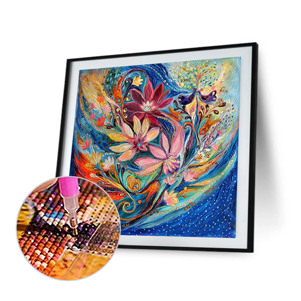 Colorful Flowers - Full Square Drill Diamond Painting 40*40CM