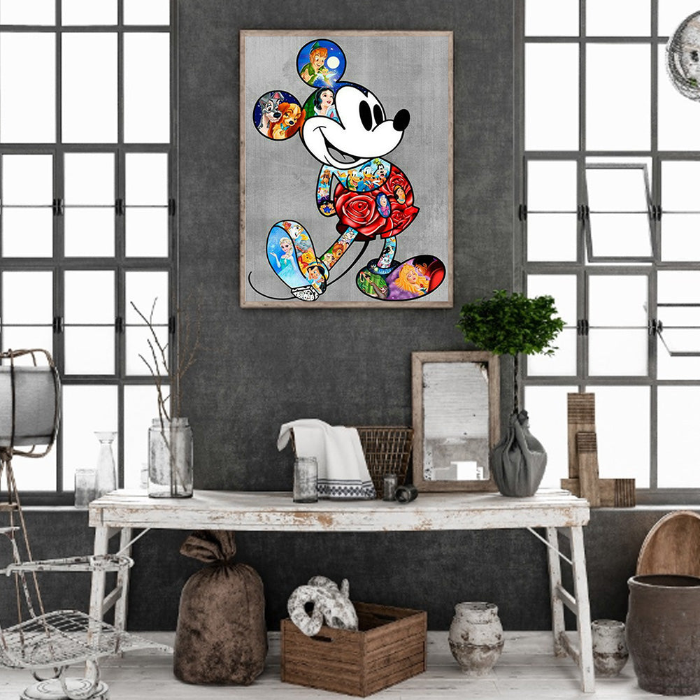 Mickey Mouse - Full Square Drill Diamond Painting 50*60CM