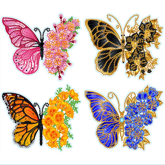 4pcs Diamonds Mosaic Stickers Art Craft DIY Creative for Kids Adult Gift Rewards