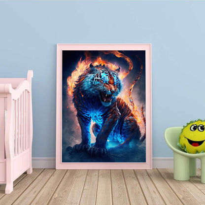 Magic Version Of The Zodiac Tiger - Full Round Drill Diamond Painting 30*40CM