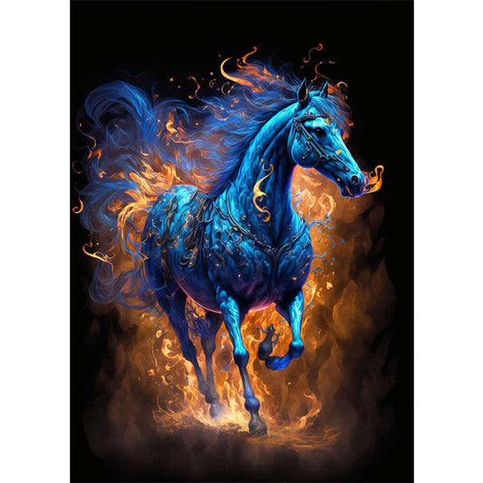 Magic Version Of The Zodiac Horse - Full Round Drill Diamond Painting 30*40CM