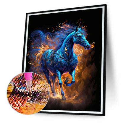 Magic Version Of The Zodiac Horse - Full Round Drill Diamond Painting 30*40CM